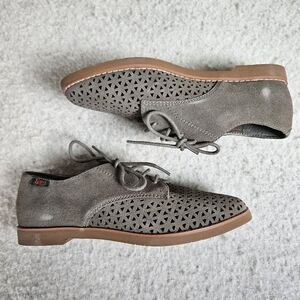 (NEW) G.H. Bass and Co. Searock Ellie Oxford Loafers Tan Suede Size 7